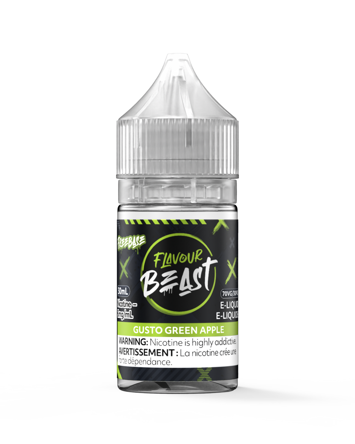 FLAVOUR BEAST GUSTO GREEN APPLE 30ML 3MG