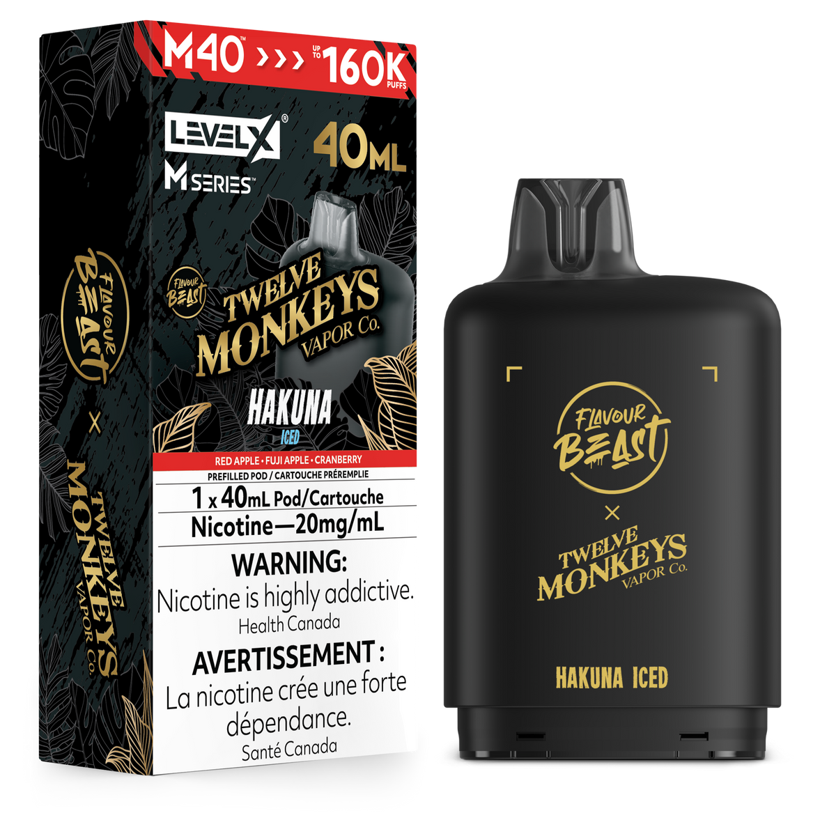 LEVEL X M40 160K TWELVE MONKEYS HAKUNA ICE 20MG