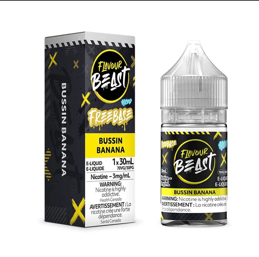 FLAVOUR BEAST 3MG  BUSSIN BANANA ICE 30ML