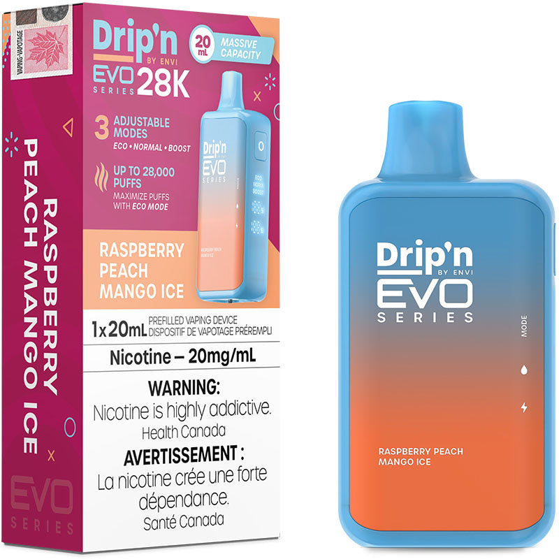 DRIP'N EVO 28K RASPBERRY PEACH MANGO ICE 20MG