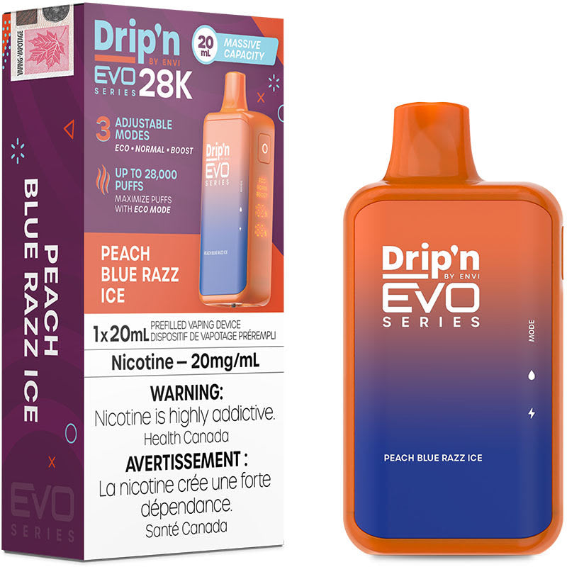 DRIP'N EVO 28K PEACH BLUE RAZZ ICE 20MG