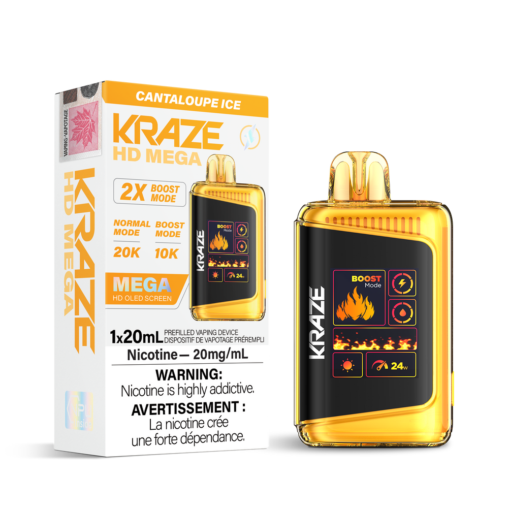 KRAZE MEGA 10-20K CANTALOUPE ICE 20MG