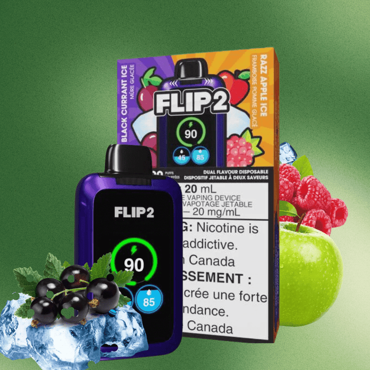 FLIP 2 11K BLACK CURRANT ICE/ RAZZ APPLE ICE 20MG