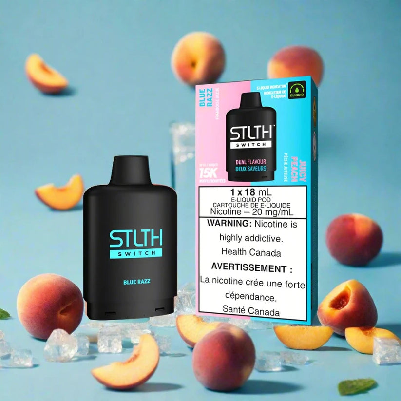 STLTH SWITCH 15K BLUE RAZZ/JUICY PEACH 20MG