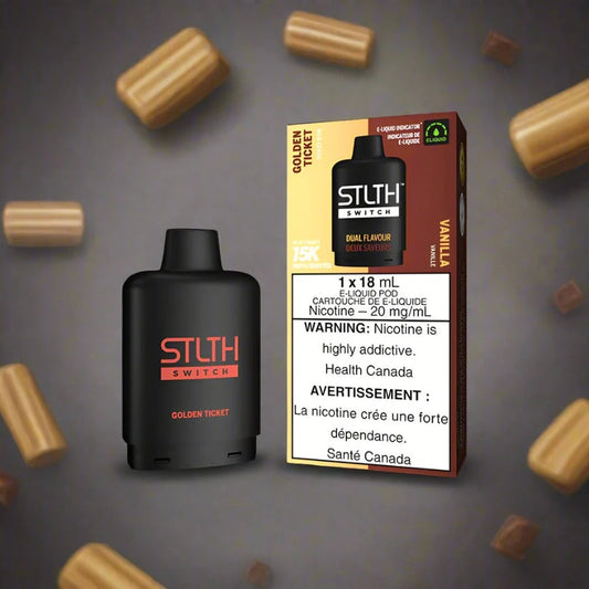 STLTH SWITCH 15K GOLDEN TICKET/VANILLA 20MG