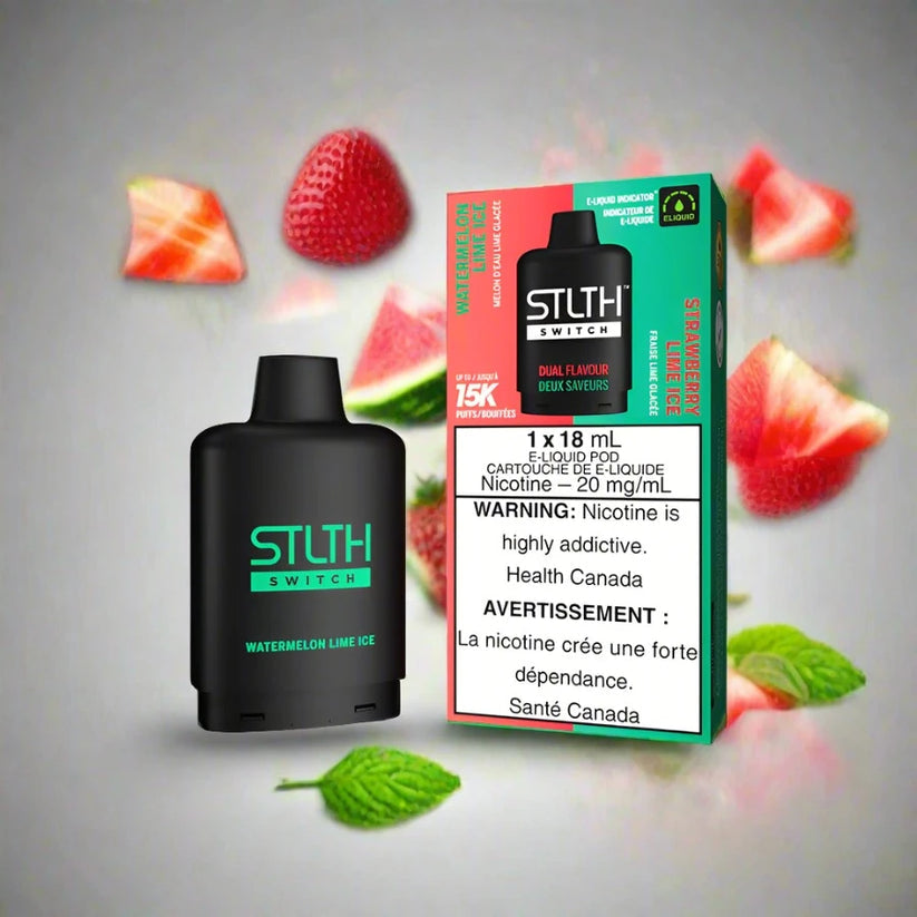 STLTH SWITCH 15K WATERMELON LIME ICE/STRAWBERRY LIME ICE 20MG