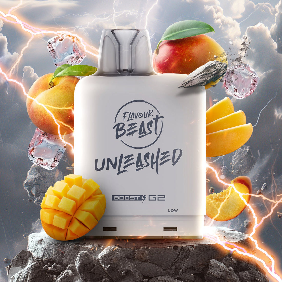 LEVEL X UNLEASHED BOOST G2 EPIC PEACH MANGO ICED 25K 20MG