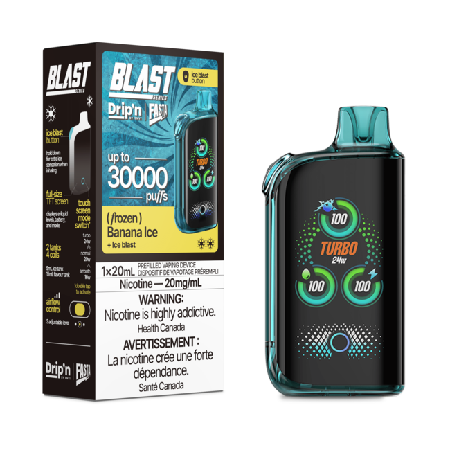 DRIP'N ENVI FASTA BLAST 30K 20MG FROZEN BANANA ICE