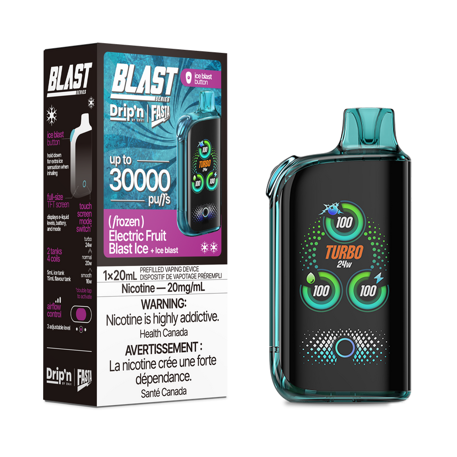 DRIP'N ENVI FASTA BLAST 30K 20MG FROZEN ELECTRIC FRUIT BLAST ICE