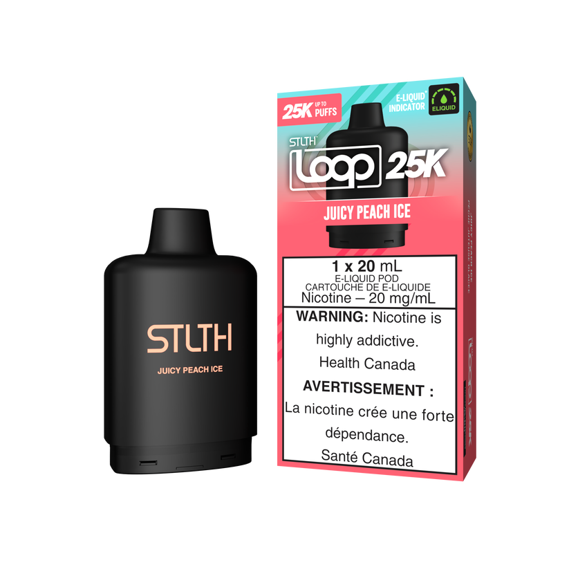 STLTH LOOP2 25K JUICY PEACH ICE 20MG