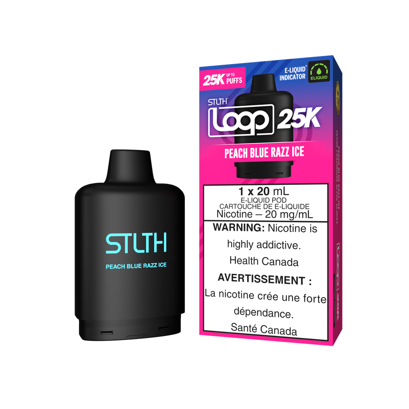 STLTH LOOP2 25K PEACH BLUE RAZZ ICE 20MG