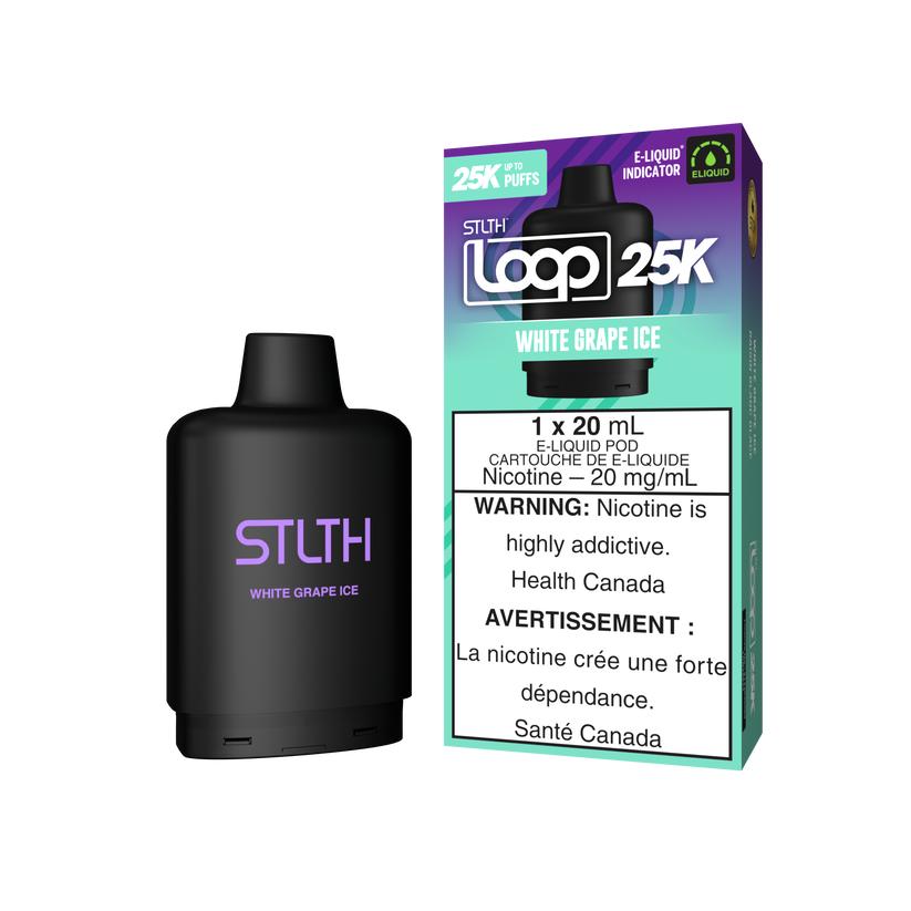 STLTH LOOP2 25K WHITE GRAPE ICE 20MG