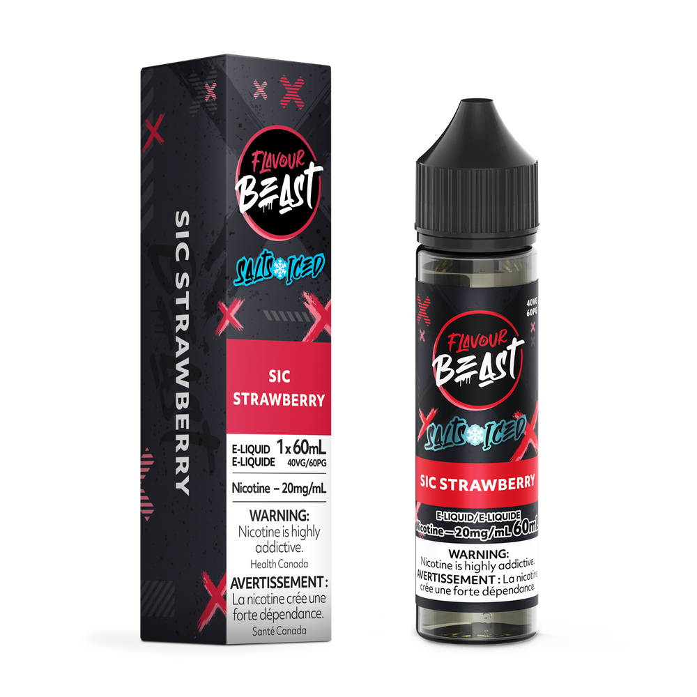 FLAVOUR BEAST 60ML SIC STRAWBERRY ICED 20MG