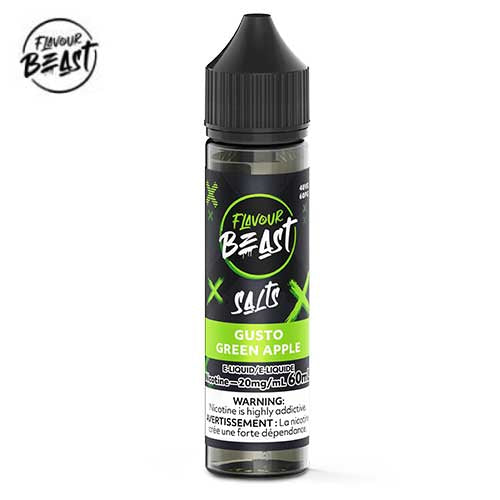 FLAVOUR BEAST 60ML GUSTO GREEN APPLE 20MG