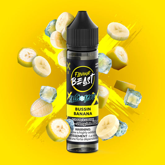 FLAVOUR BEAST 60ML BUSSIN’ BANANA ICED 20MG