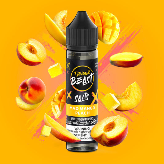 FLAVOUR BEAST 60ML MAD MANGO PEACH 20MG