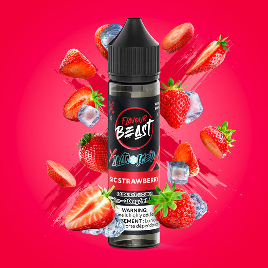 FLAVOUR BEAST 60ML SIC STRAWBERRY ICED 20MG