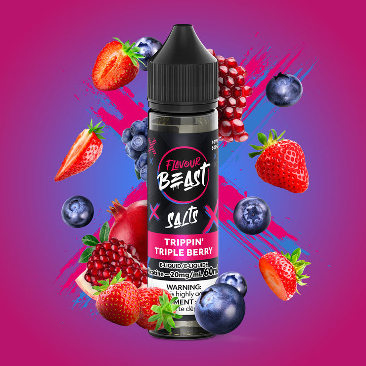 FLAVOUR BEAST 60ML TRIPPIN’ TRIPLE BERRY 20MG