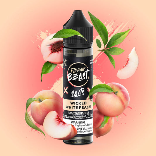 FLAVOUR BEAST 60ML WICKED WHITE PEACH 20MG