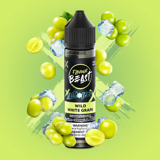 FLAVOUR BEAST 60ML WILD WHITE GRAPE ICED 20MG