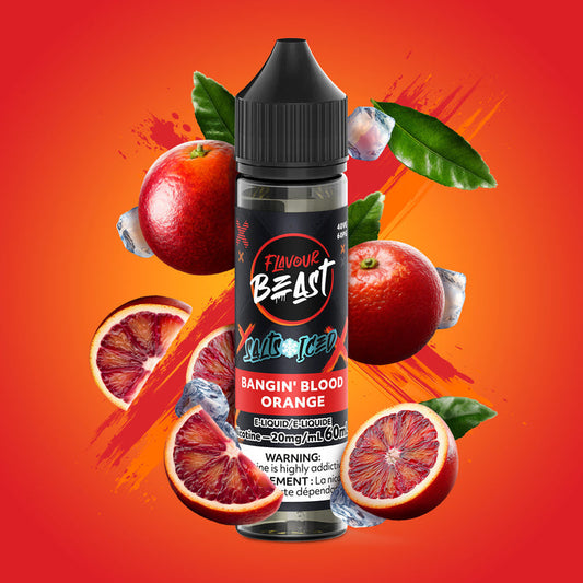 FLAVOUR BEAST 60ML BANGIN’ BLOOD ORANGE ICED 20MG