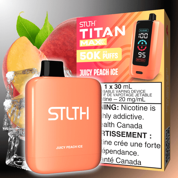 STLTH TITAN MAX 50K JUICY PEACH ICE 20MG