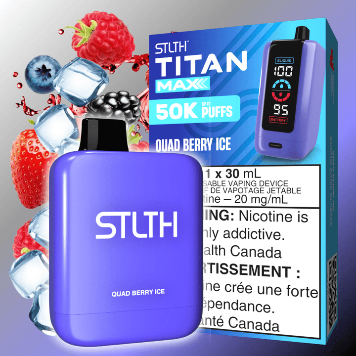 STLTH TITAN MAX 50K QUAD BERRY ICE 20MG