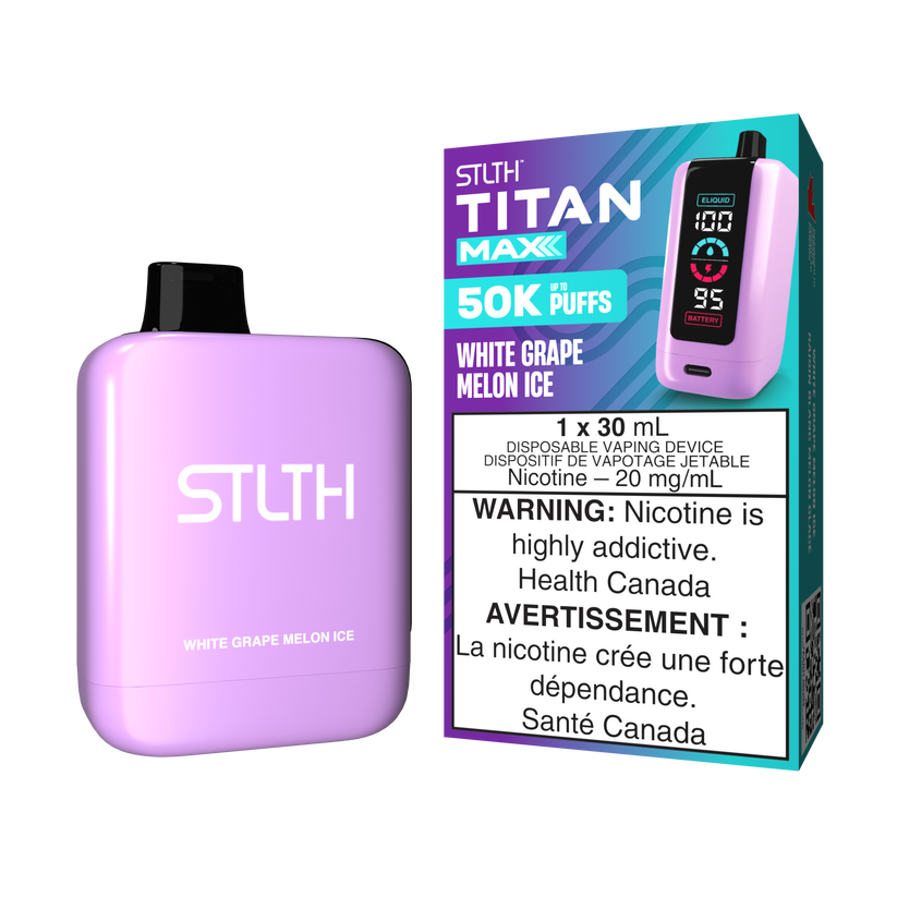 STLTH TITAN MAX 50K WHITE GRAPE MELON ICE 20MG