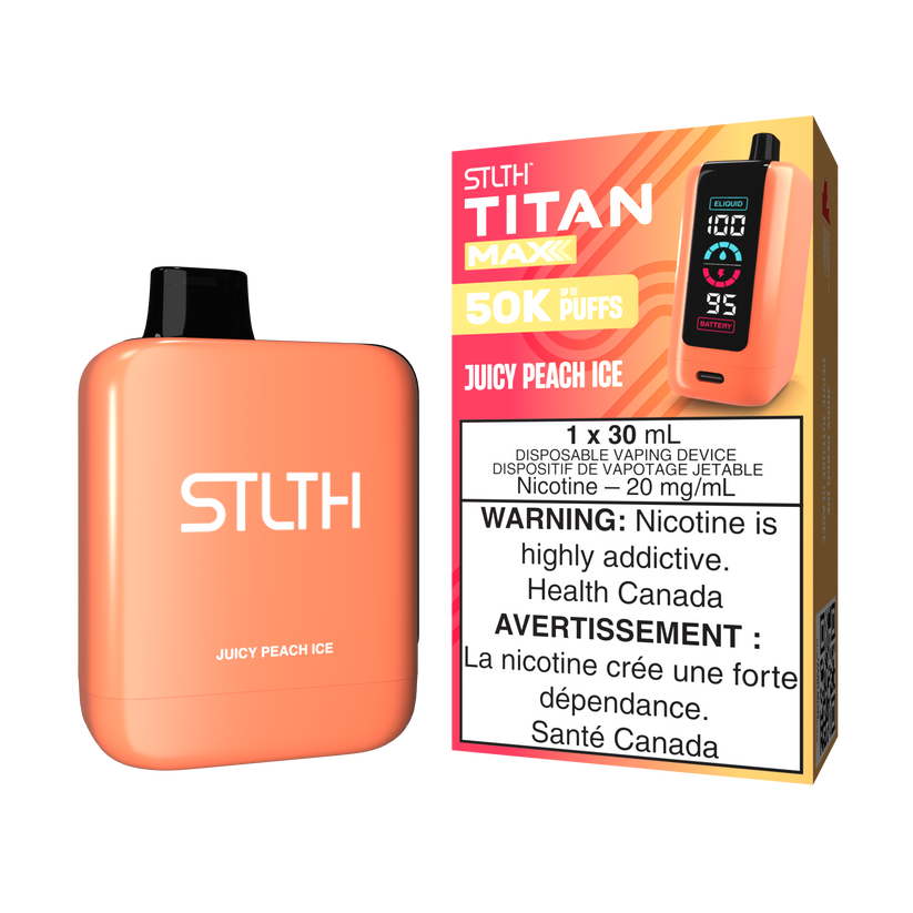 STLTH TITAN MAX 50K JUICY PEACH ICE 20MG