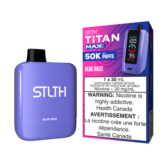 STLTH TITAN MAX 50K BLUE RAZZ 20MG