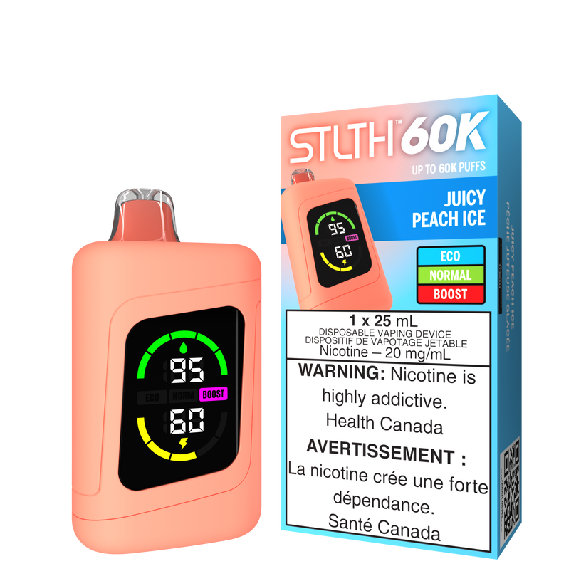 STLTH 60K JUICY PEACH ICE 20MG