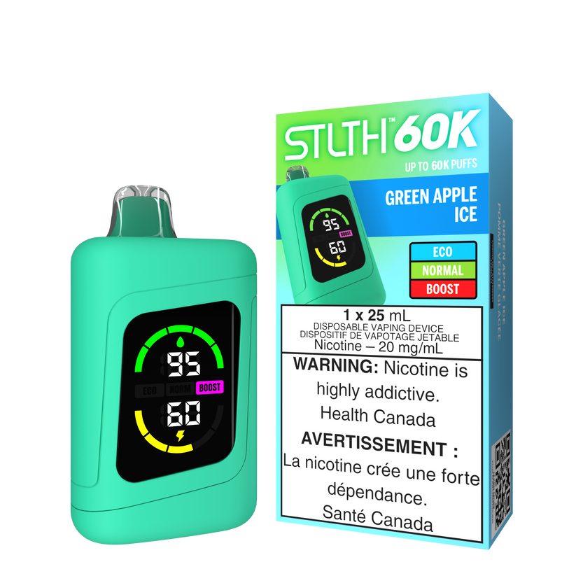 STLTH 60K GREEN APPLE ICE 20MG