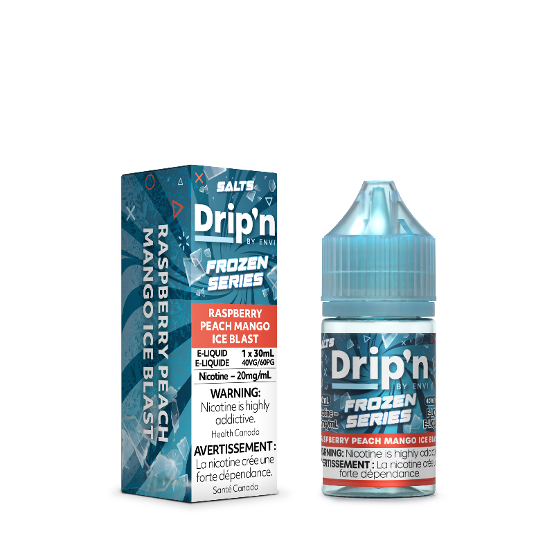 DRIP'N FROZEN SERIES 20MG 30ML RASPBERRY PEACH MANGO ICE BLAST