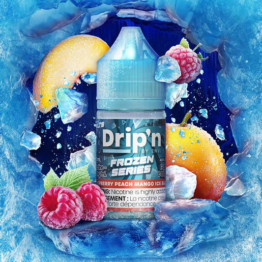 DRIP'N FROZEN SERIES 20MG 30ML RASPBERRY PEACH MANGO ICE BLAST