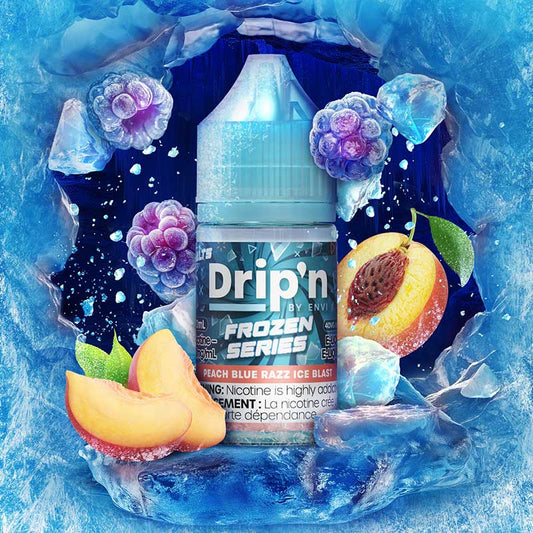 DRIP'N FROZEN SERIES 20MG 30ML PEACH BLUE RAZZ ICE BLAST