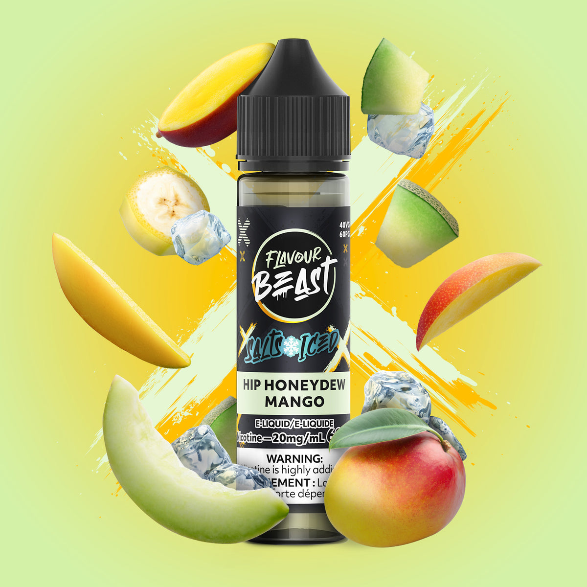 FLAVOUR BEAST 60ML HIP HONEYDEW MANGO ICED 20MG