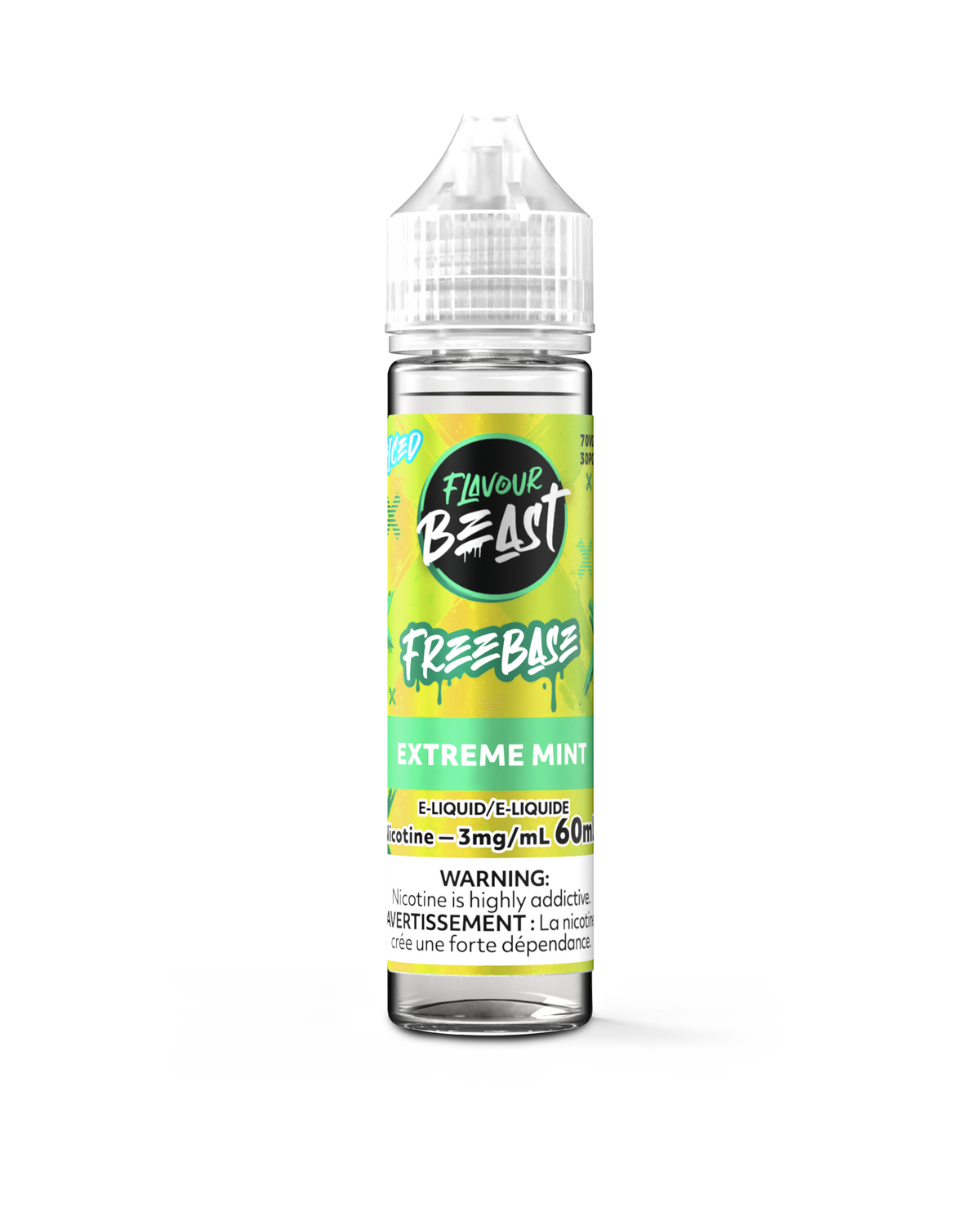 FLAVOUR BEAST 3MG  EXTREME MINT ICE 60ML