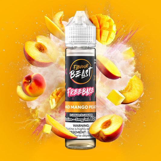 FLAVOUR BEAST 3MG MAD MANGO PEACH 60ML