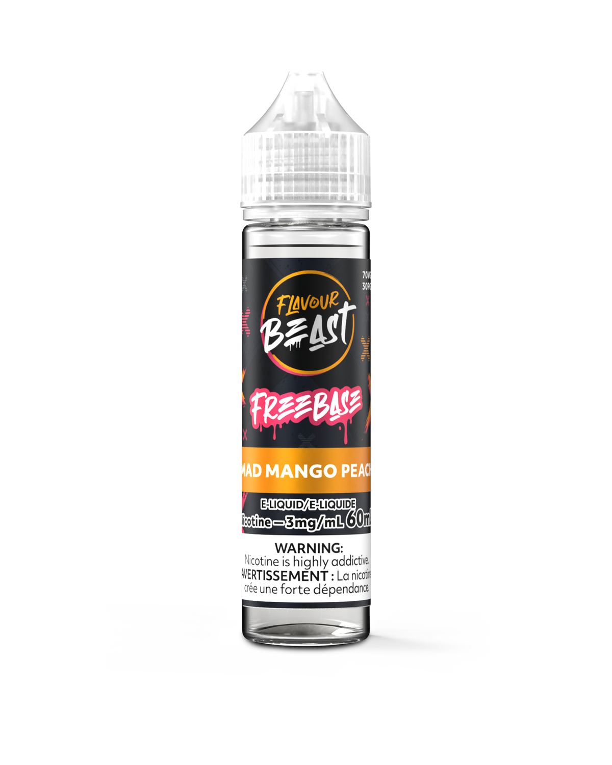 FLAVOUR BEAST 3MG MAD MANGO PEACH 60ML