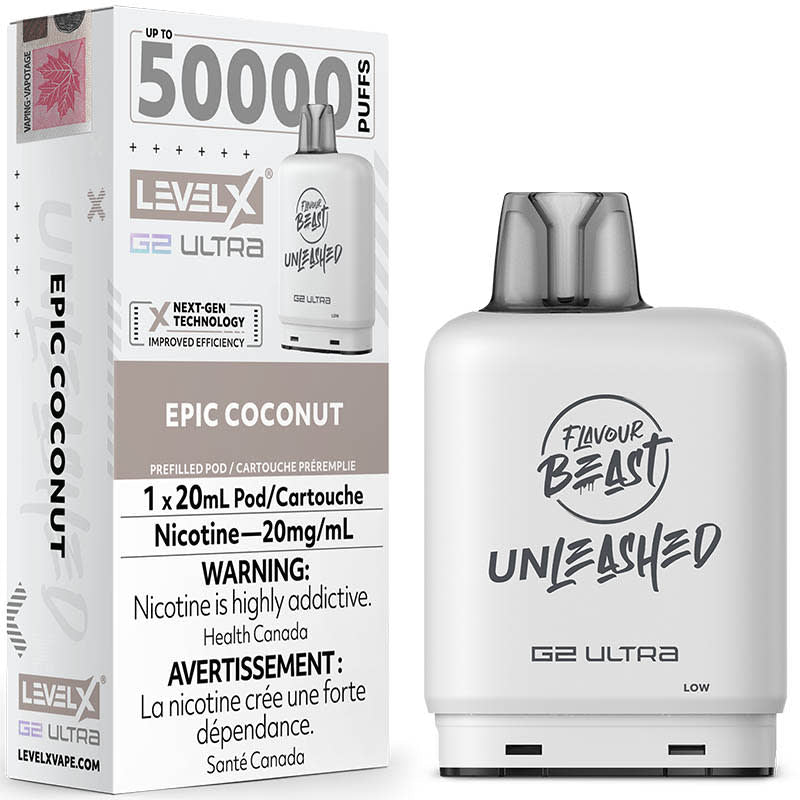 LEVEL X G2 ULTRA UNLEASHED 50K 20MG EPIC COCONUT