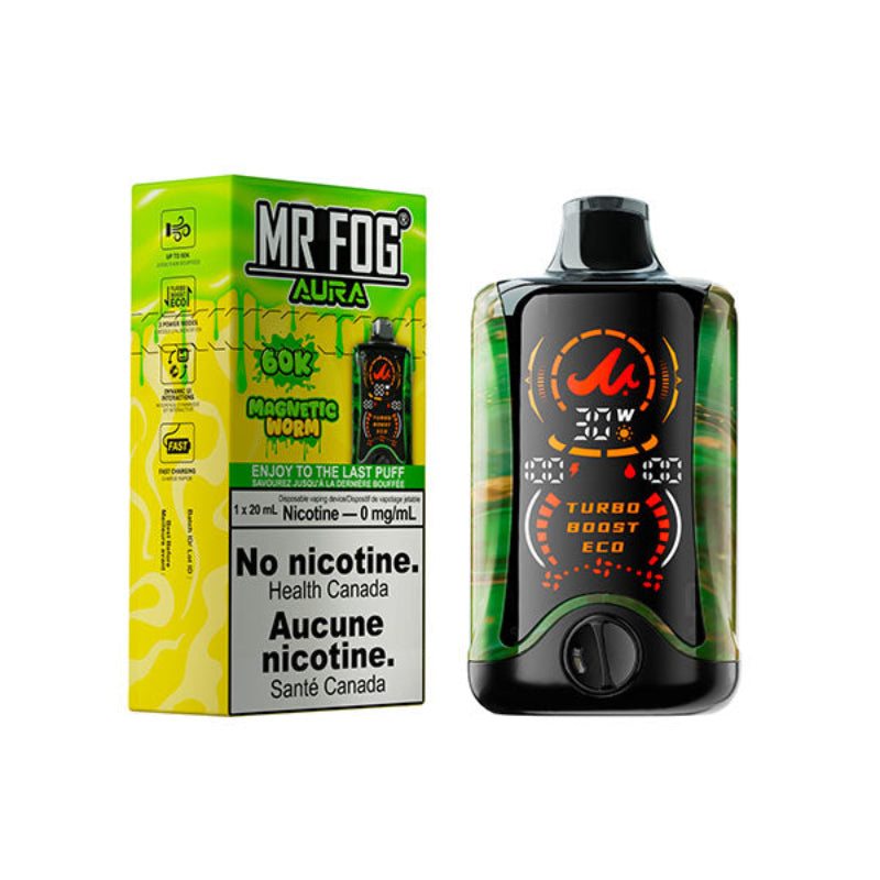 MR FOG MAGNETIC WORM 60K NICOTINE FREE(0 MG)