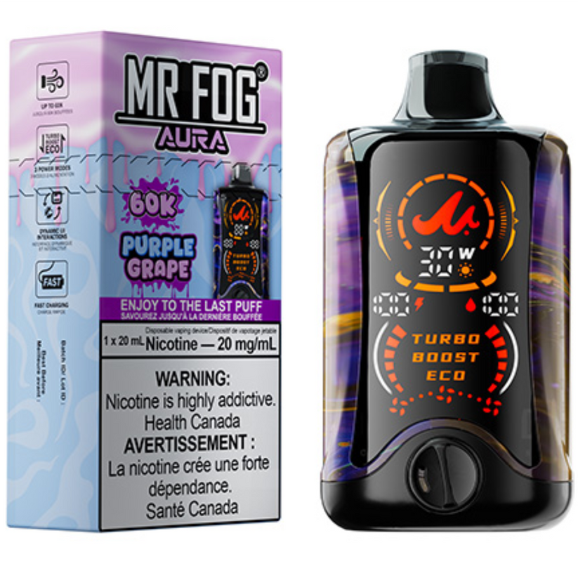 MR FOG AURA 60K PURPLE GRAPE 20MG