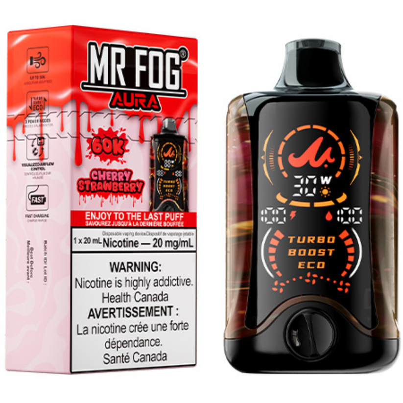 MR FOG AURA 60K CHERRY STRAWBERRY 20MG