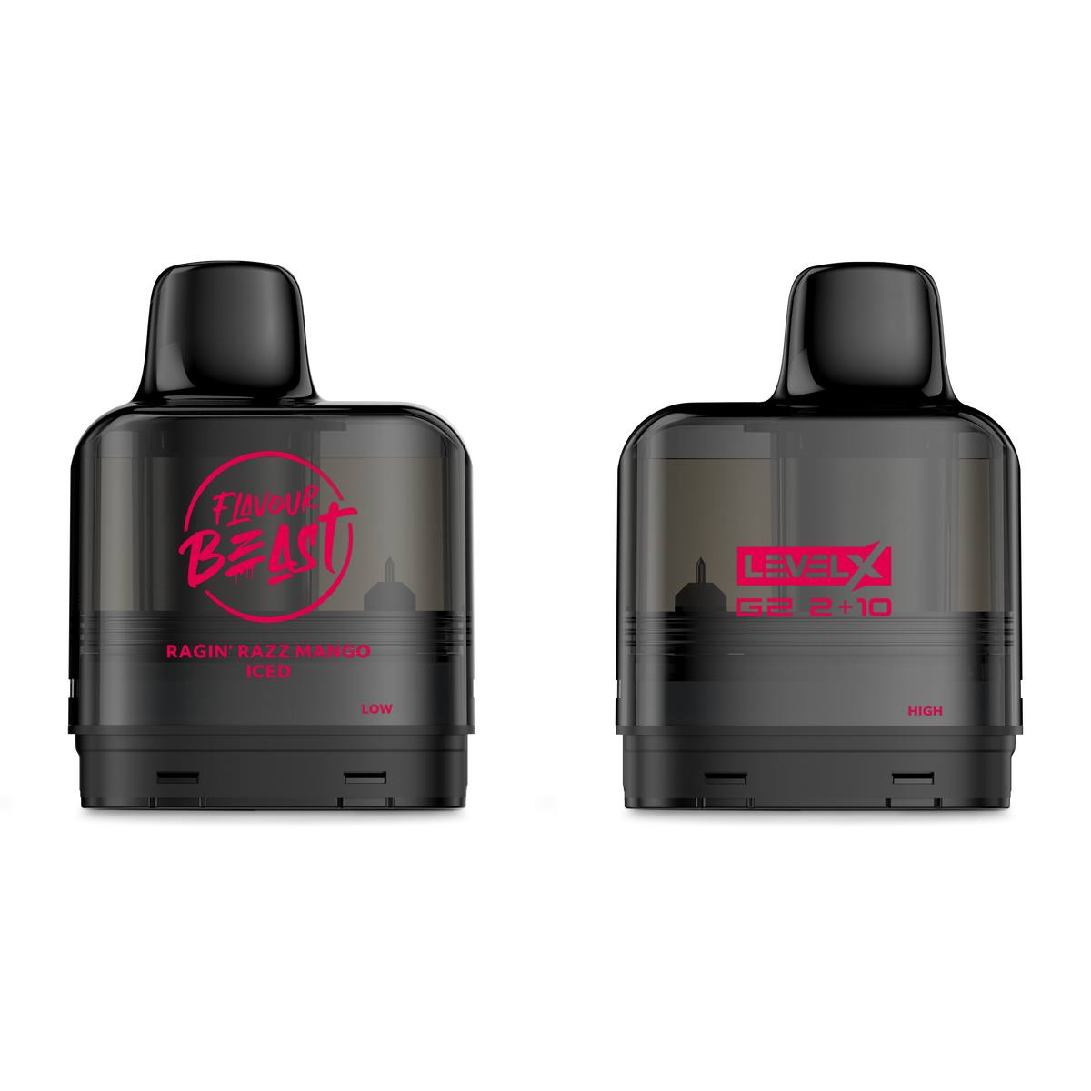 LEVEL X G2 32K 2+10ML RAGIN’ RAZZ MANGO ICED 20MG