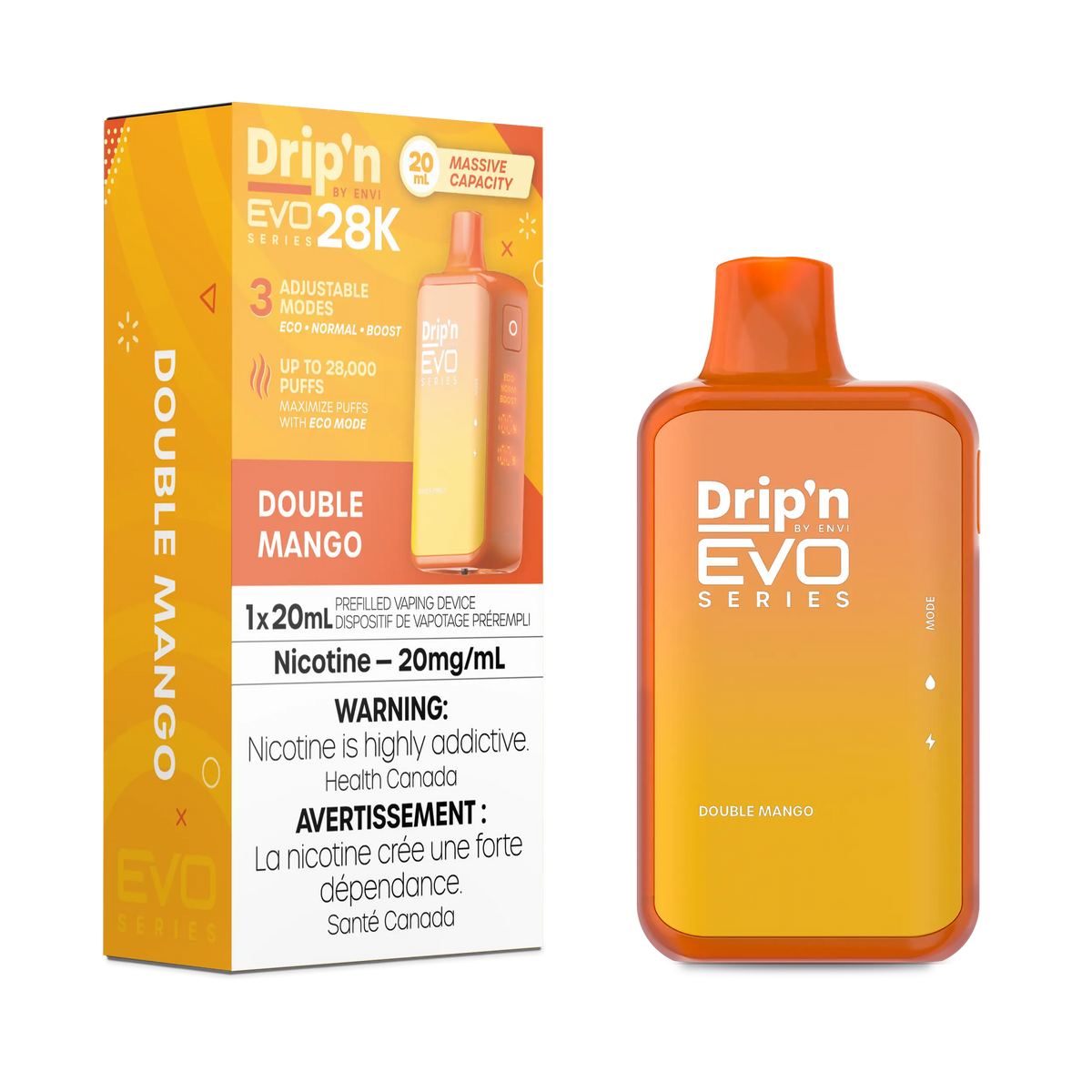 DRIP'N EVO 28K DOUBLE MANGO 20MG