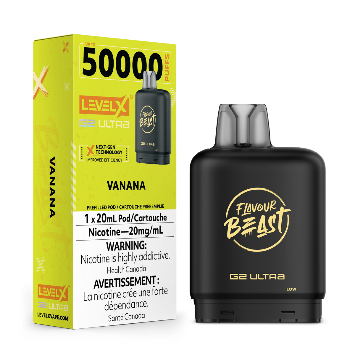 LEVEL X G2 ULTRA 50K VANANA 20MG