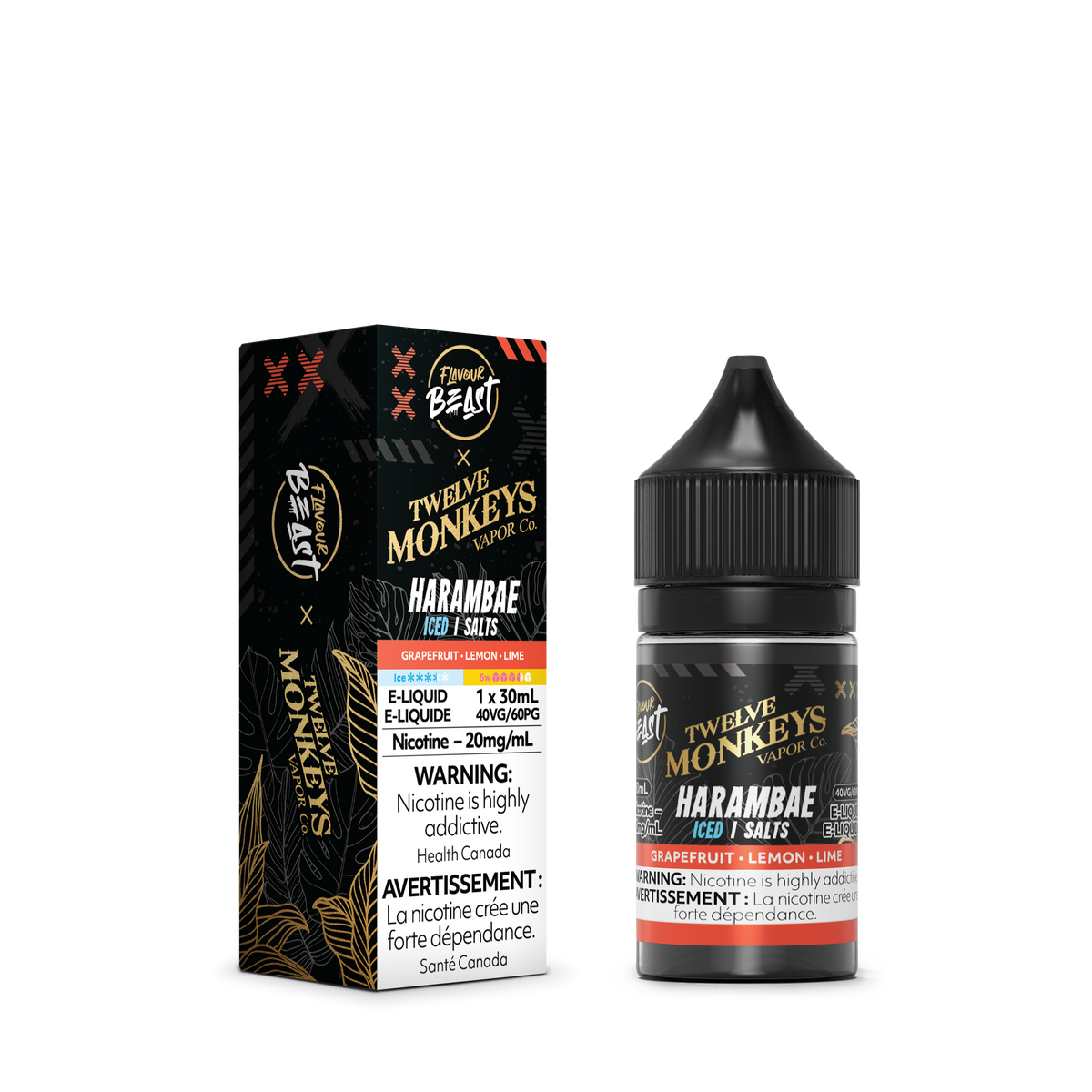 FLAVOUR BEAST X TWELVE MONKEYS HARAMBAE ICED 20MG 30ML