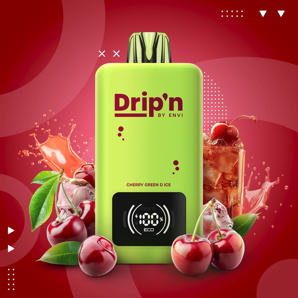 DRIP’N 70K(26ML) CHERRY GREEN D ICE 20MG