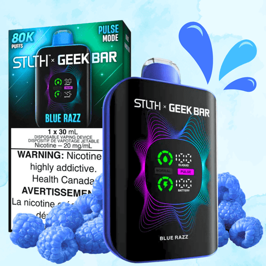 STLTH x GEEKBAR 80K BLUE RAZZ 20MG