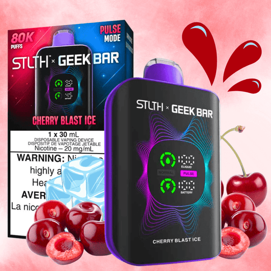 STLTH x GEEKBAR 80K  CHERRY BLAST ICE 20MG